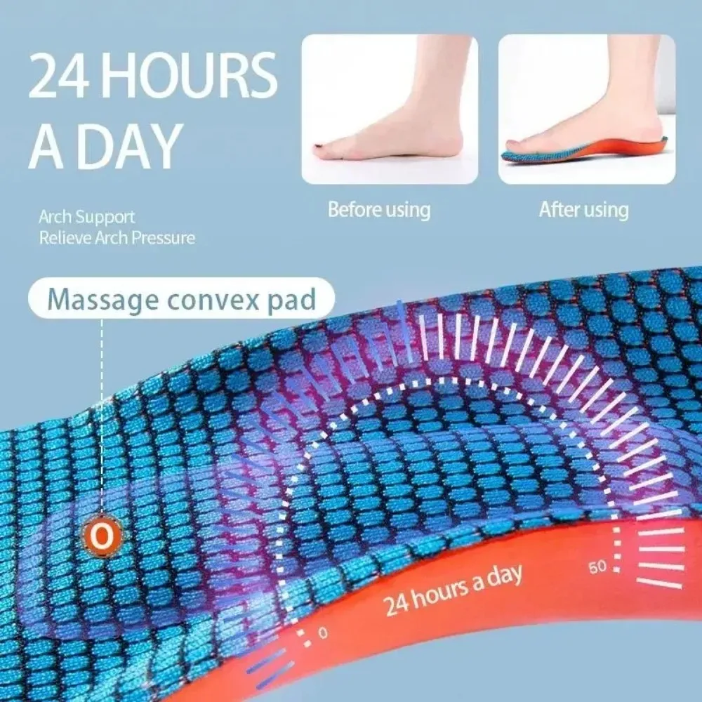 Sport Insoles Shock Absorption Orthotic Shoe Inserts Plantar Fascia Insole - Image 5