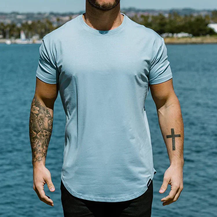 Sporty Fit Men's T-Shirt with Breathable Fabric and Seamless Design for Gym and Casual Wear - Image 12