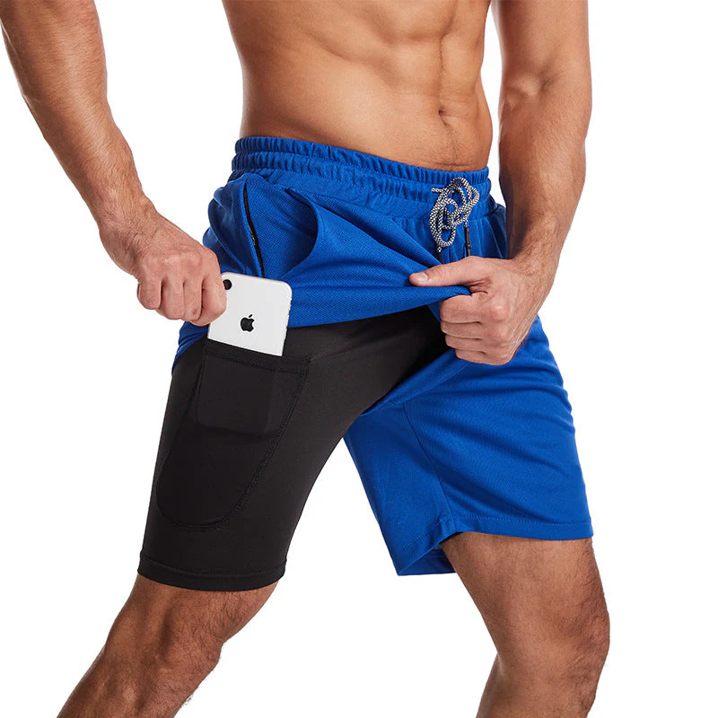 Sporty Men's Swim Trunks with Fast-Drying Fabric and Zip Pockets for Active Lifestyle, Available in M-3XL - Image 12