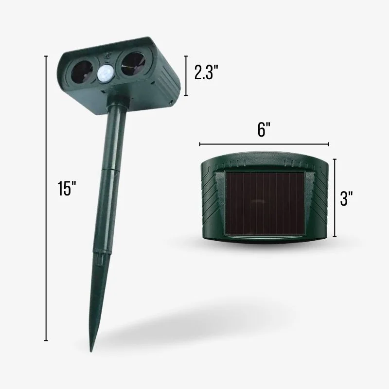 Squirrel Repeller Solar Ultrasonic Outdoor Pest Control - Image 7