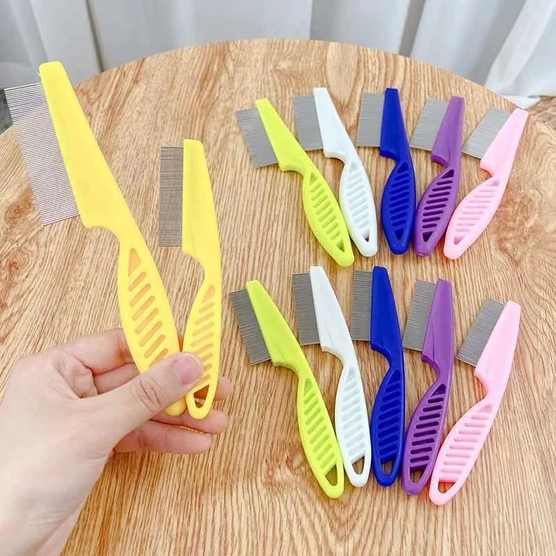 Stainless Steel Pet Grooming Comb - Flea & Shedding Brush for Cats & Dogs, Massage Tool - Image 3