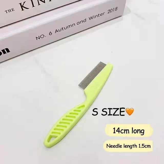 Stainless Steel Pet Grooming Comb - Flea & Shedding Brush for Cats & Dogs, Massage Tool - Image 4