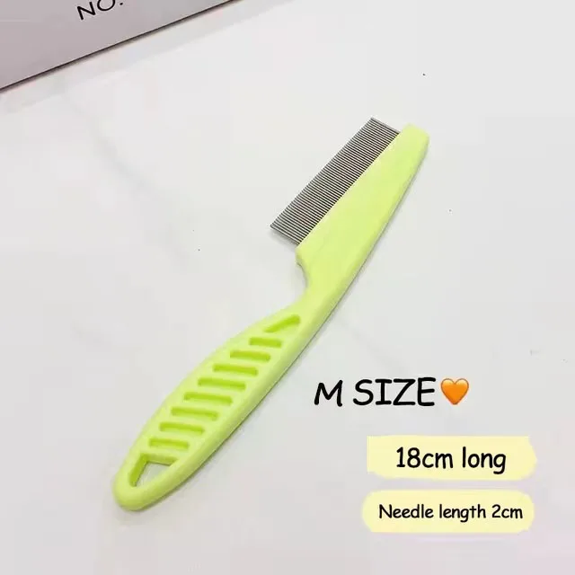Stainless Steel Pet Grooming Comb - Flea & Shedding Brush for Cats & Dogs, Massage Tool - Image 5