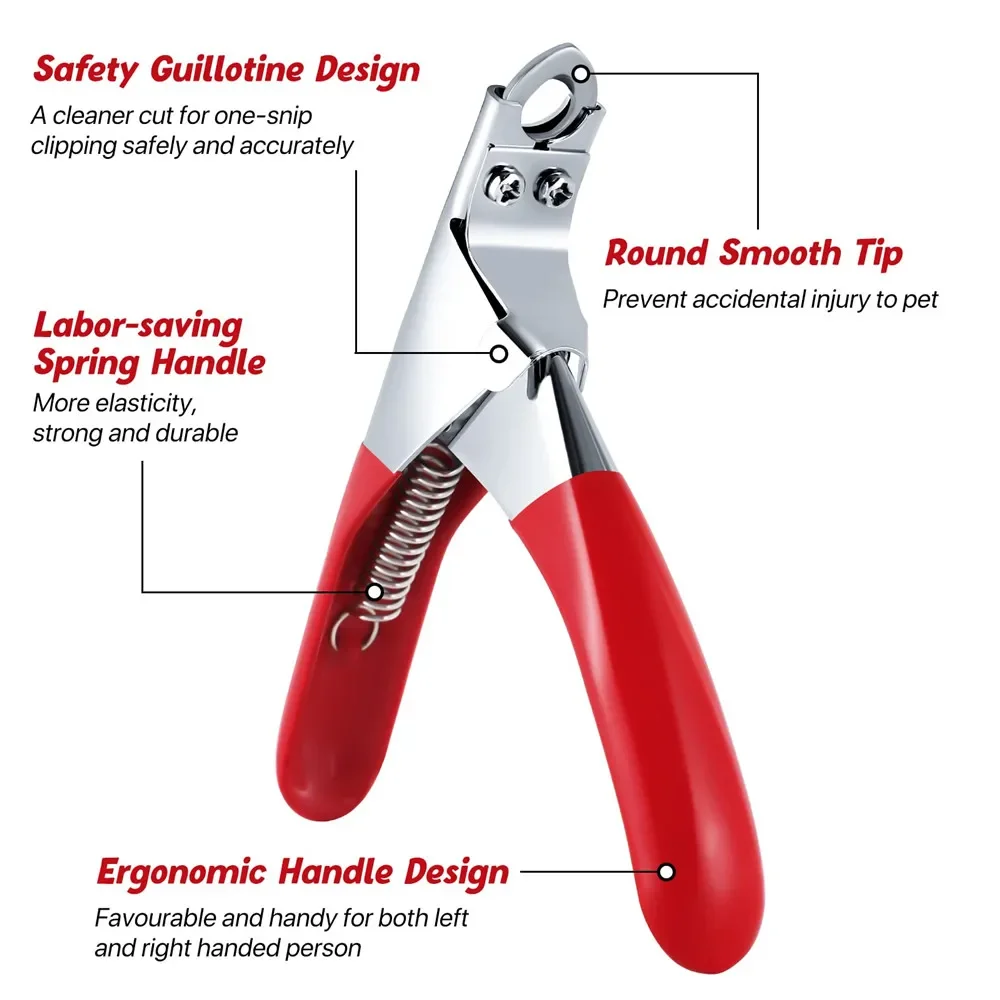 Stainless Steel Pet Nail Clipper - Dog & Cat Grooming Tool for Small to Medium Pets, Nail Care - Image 5