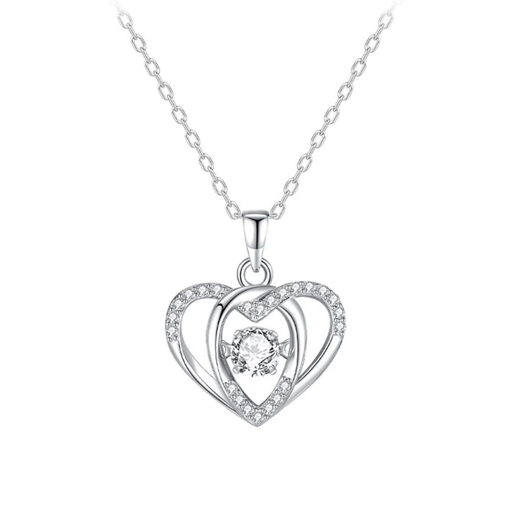 Sterling Silver Necklace Heart Shaped Pendant Minimalist Jewelry Holiday Gifts 2026 Gift-Ready - Image 3