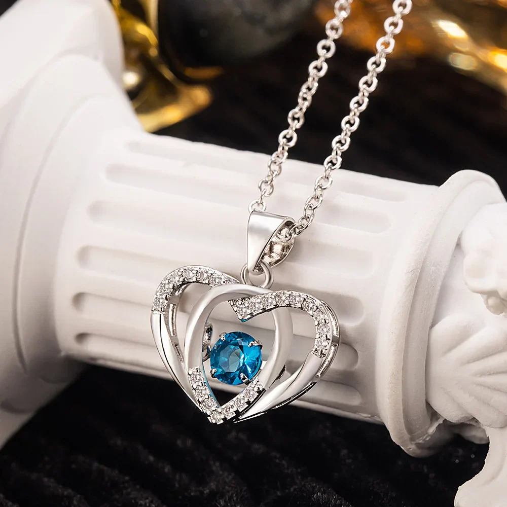 Sterling Silver Necklace Heart Shaped Pendant Minimalist Jewelry Holiday Gifts 2026 Gift-Ready - Image 4