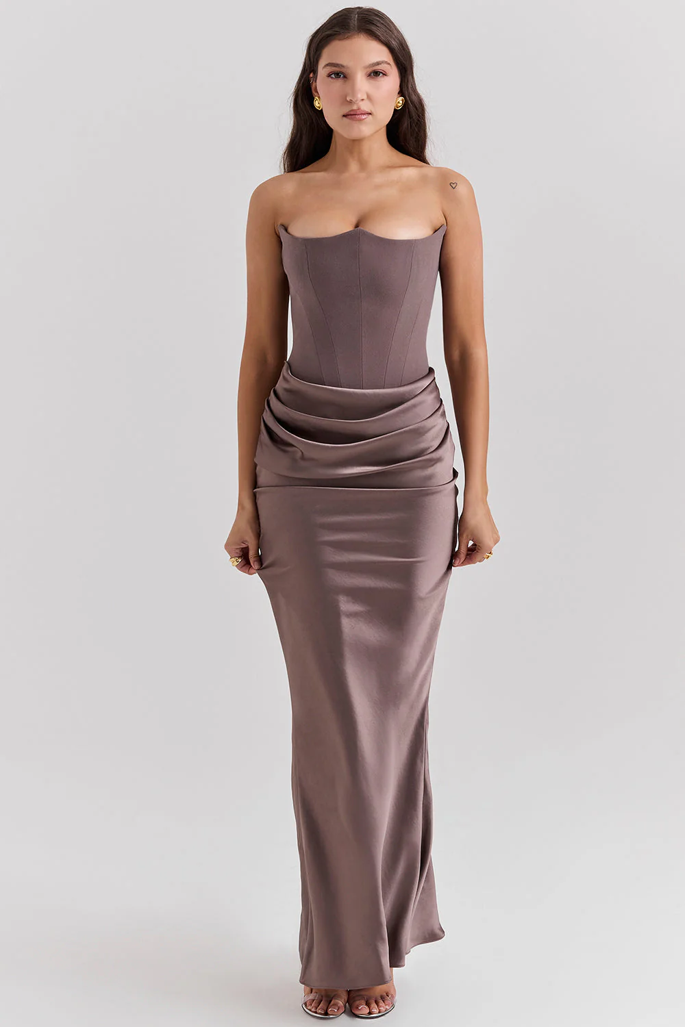 Strapless Corset Maxi Dress for Women, Elegant Long Dress with Tailored Fit for Formal Occasions - Image 7