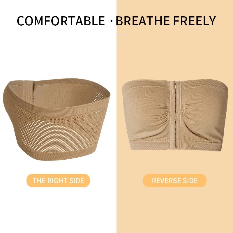 Strapless Wireless Bra with Seamless Design and Soft Support for Backless and Off-Shoulder Outfits - Image 5