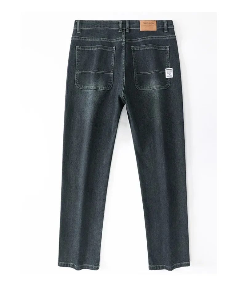 Stretchy Men’s Jeans - Wide Leg, Cotton, Business Casual - Image 17