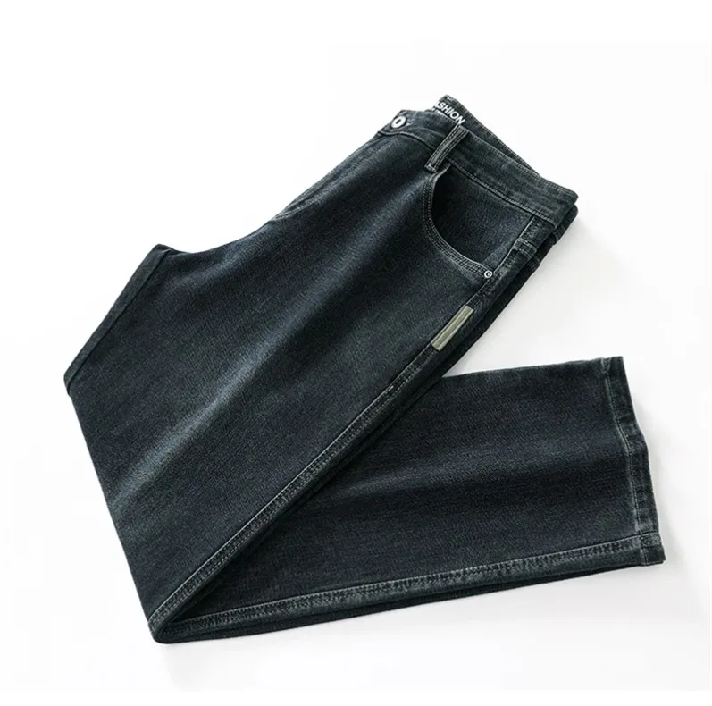 Stretchy Men’s Jeans - Wide Leg, Cotton, Business Casual - Image 7