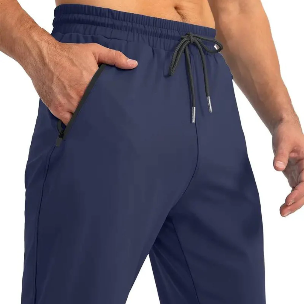 Stretchy men's joggers – breathable nylon, for training and lounging - Image 2