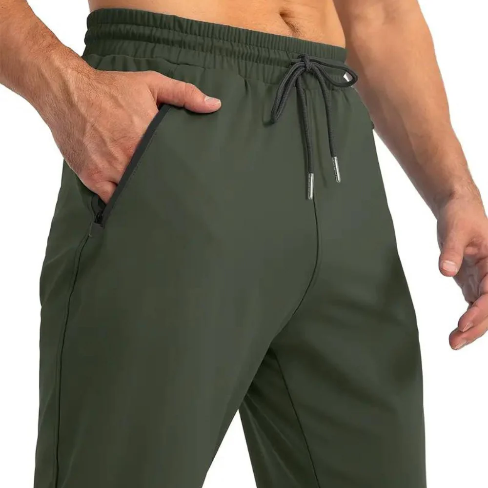 Stretchy men's joggers – breathable nylon, for training and lounging - Image 9