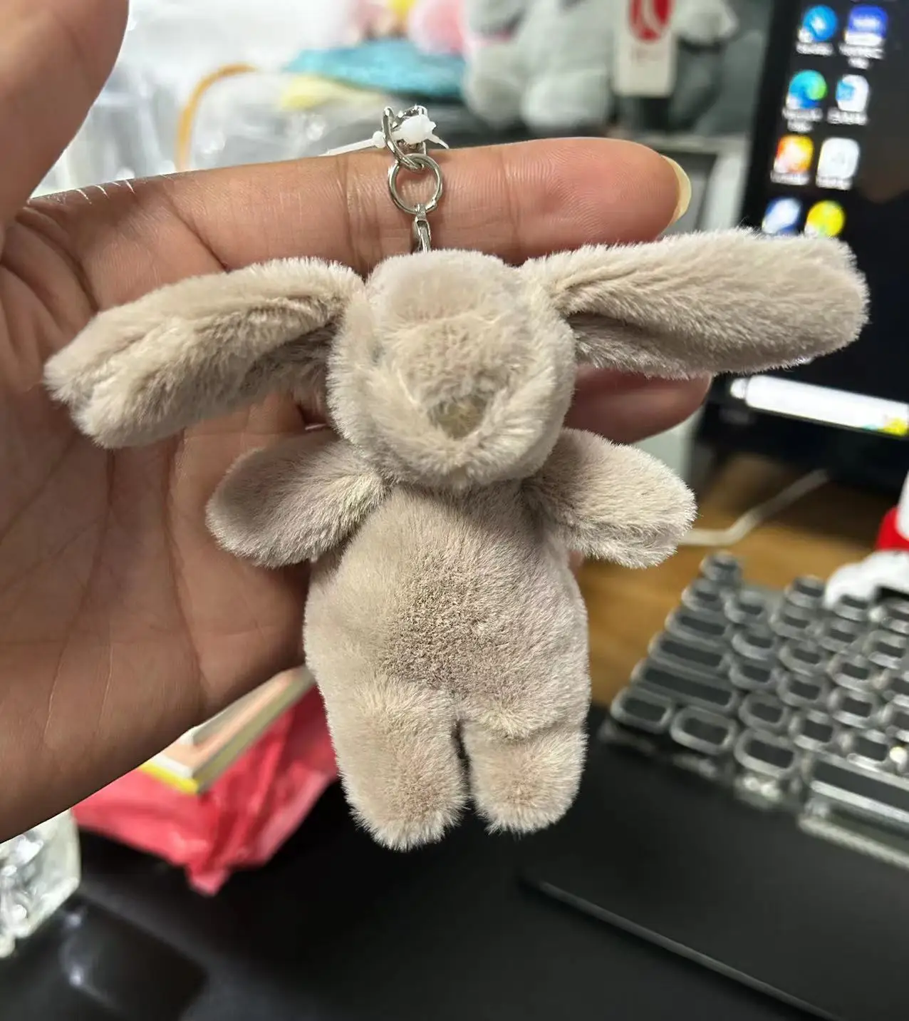 Rabbit Plush Keychain Cute Bunny Bag Charm Soft Gift - Image 15