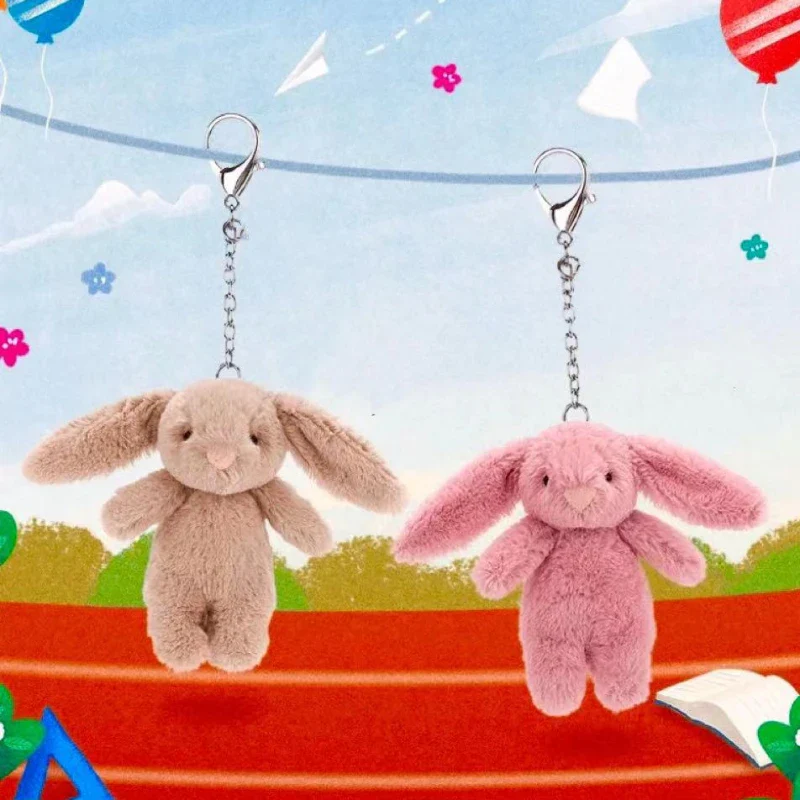 Rabbit Plush Keychain Cute Bunny Bag Charm Soft Gift - Image 3