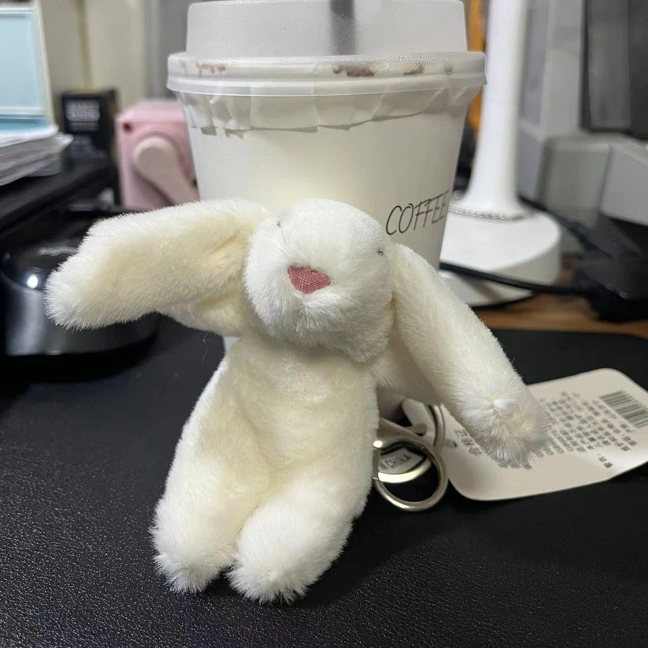 Rabbit Plush Keychain Cute Bunny Bag Charm Soft Gift - Image 5