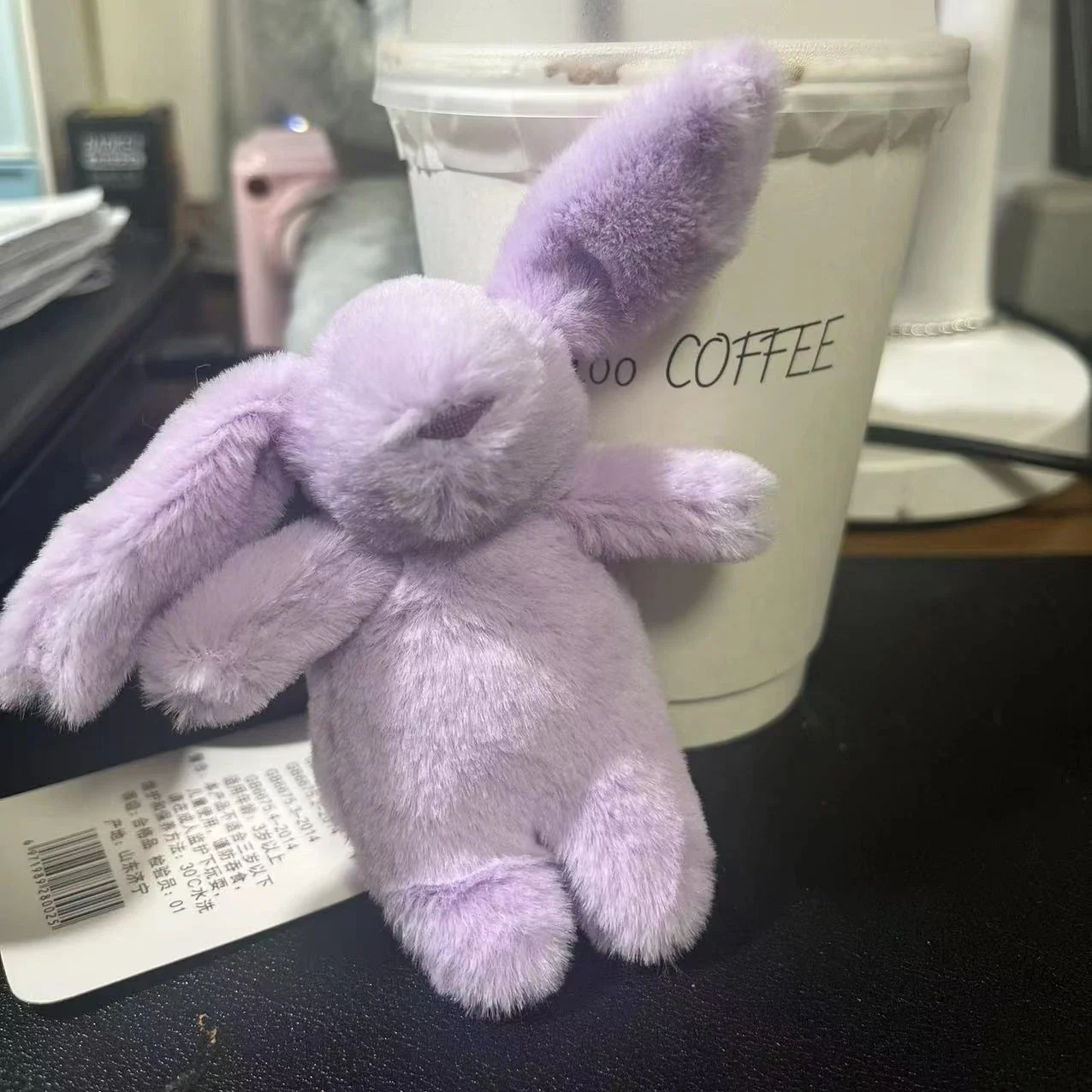 Rabbit Plush Keychain Cute Bunny Bag Charm Soft Gift - Image 6