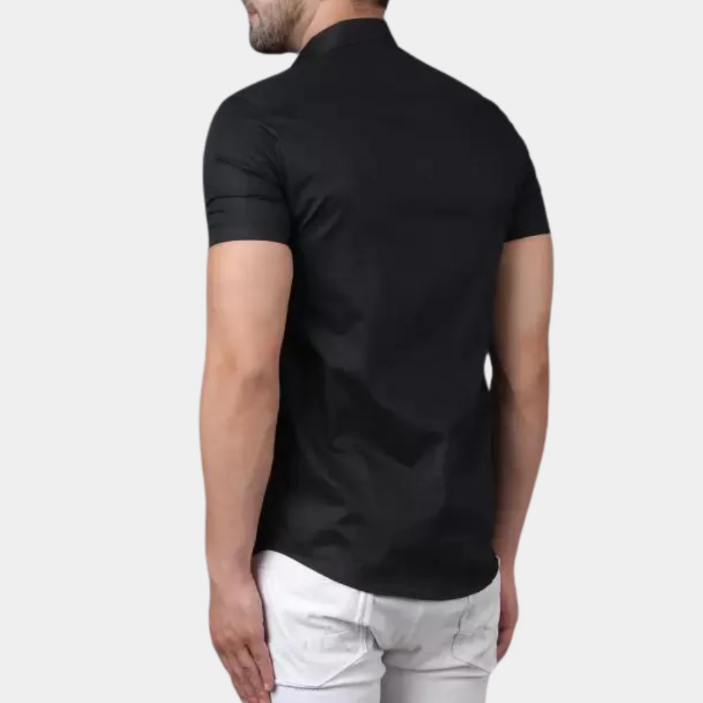 Stylish Short Sleeve Men's Shirt  Comfortable Casual T-Shirt for Everyday Wear - Image 2