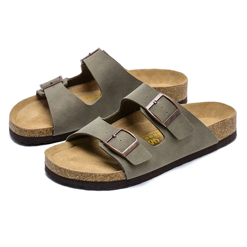 Summer Leather Men Sandals - Durable Non-Slip Outdoor Beach Casual Shoes for Women - Image 5