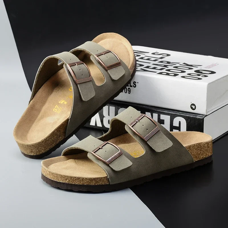 Summer Leather Men Sandals - Durable Non-Slip Outdoor Beach Casual Shoes for Women - Image 7