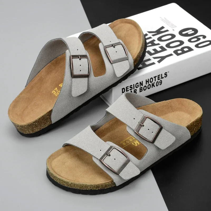 Summer Leather Men Sandals - Durable Non-Slip Outdoor Beach Casual Shoes for Women - Image 8