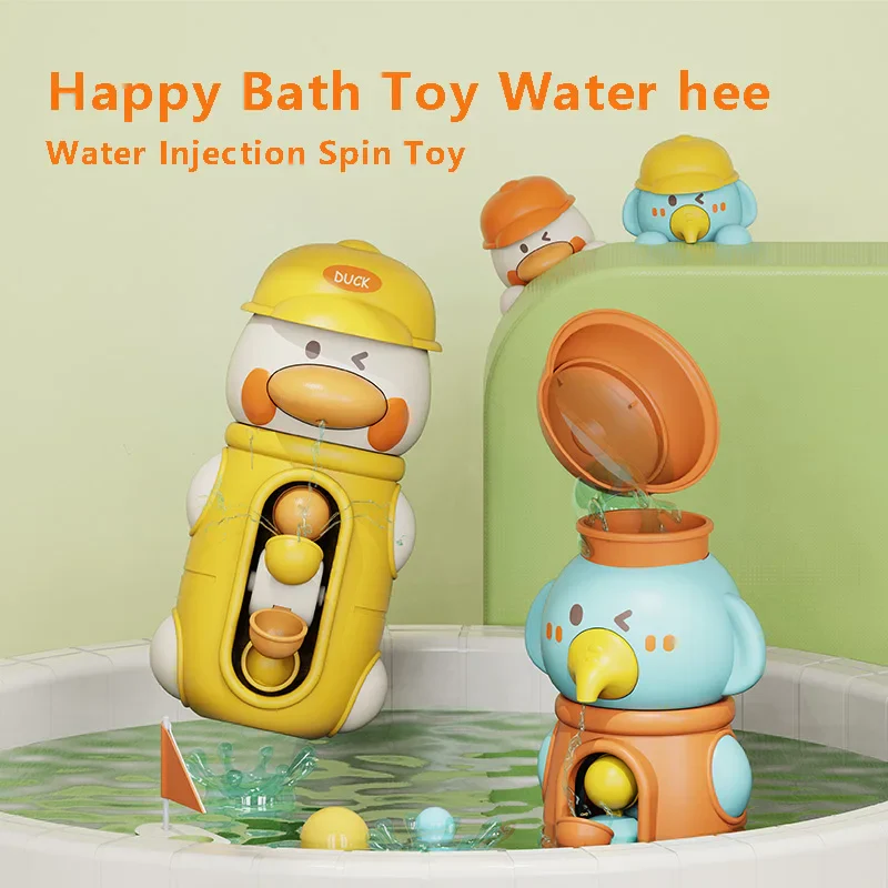 Summer Play Water Toys for Baby Shower Cute Duck Elephant Cart Games for Kids 6M+ - Image 2