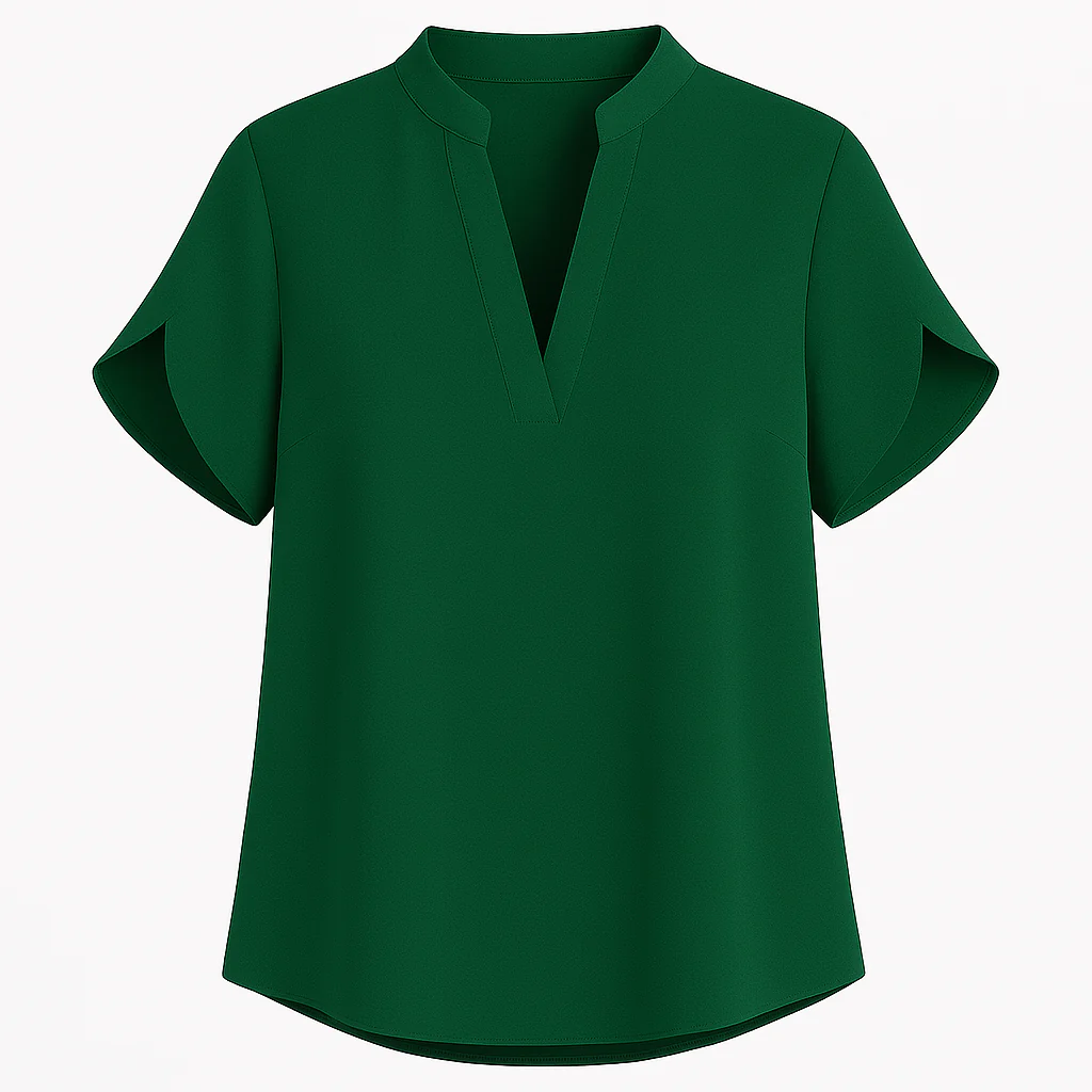 Summer Tops For Women Blouse V Neck Short Sleeve Loose White Shirts Fashion - Image 5