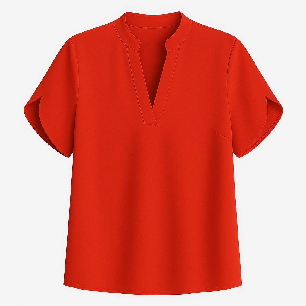 Summer Tops For Women Blouse V Neck Short Sleeve Loose White Shirts Fashion - Image 8