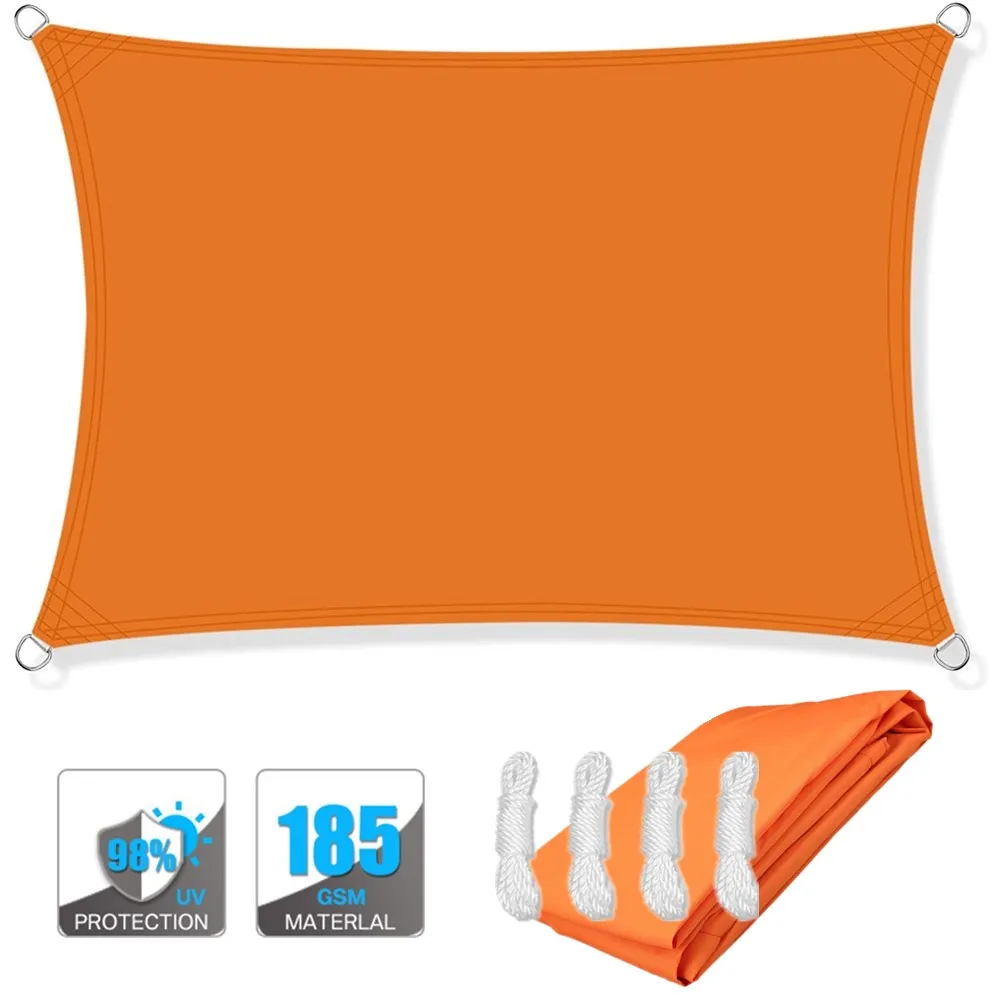 Sun Shade Sail Waterproof Rectangle Canopy Outdoor Patio Summer 2025 UV Protection Water Resistant Privacy Screen - Image 16