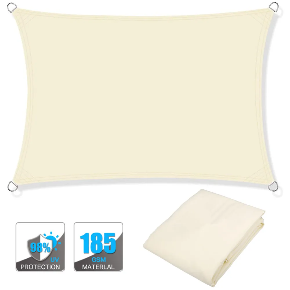 Sun Shade Sail Waterproof Rectangle Canopy Outdoor Patio Summer 2025 UV Protection Water Resistant Privacy Screen - Image 21