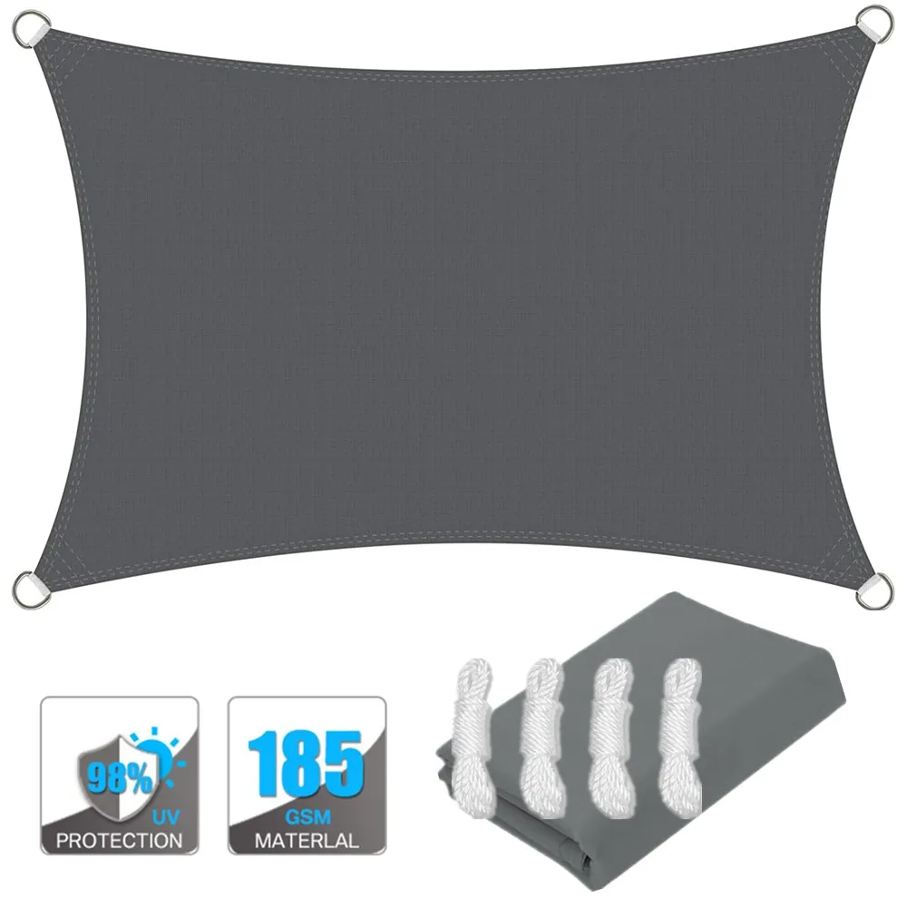 Sun Shade Sail Waterproof Rectangle Canopy Outdoor Patio Summer 2025 UV Protection Water Resistant Privacy Screen - Image 8