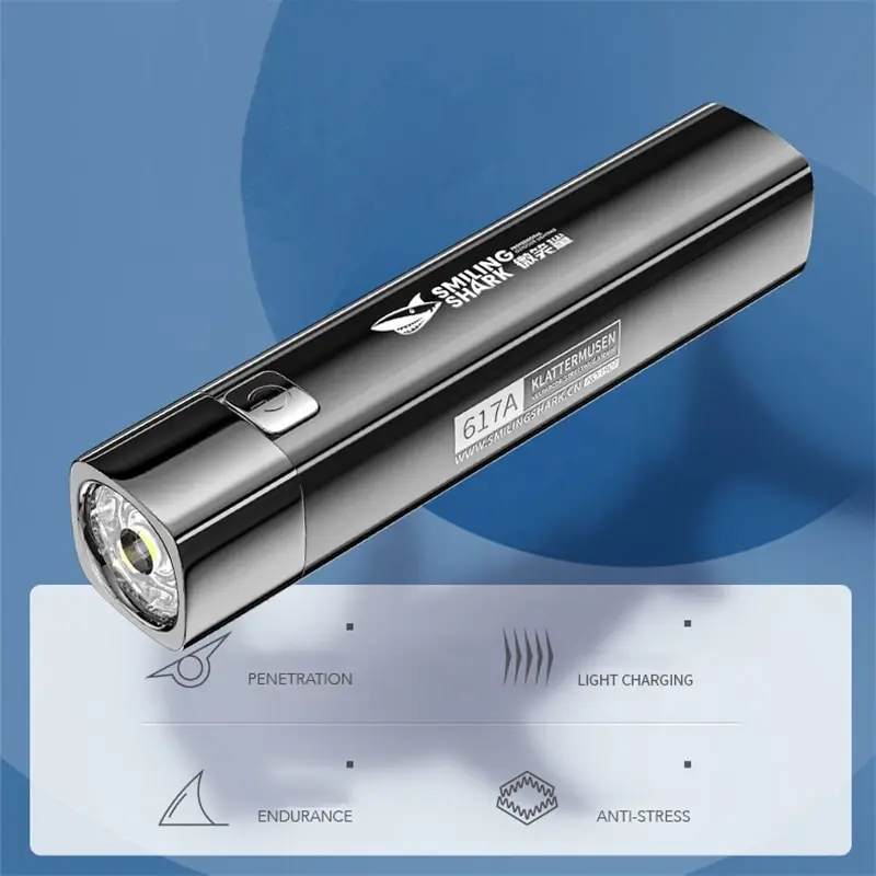 Super Bright LED Flashlight USB Rechargeable Torch for Camping Hunting Waterproof Light - Image 2