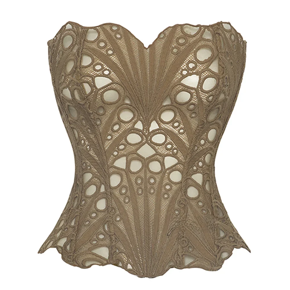 Supportive women's bodysuit – double-layer lace design, durable fabric, for shaping and support - Image 2