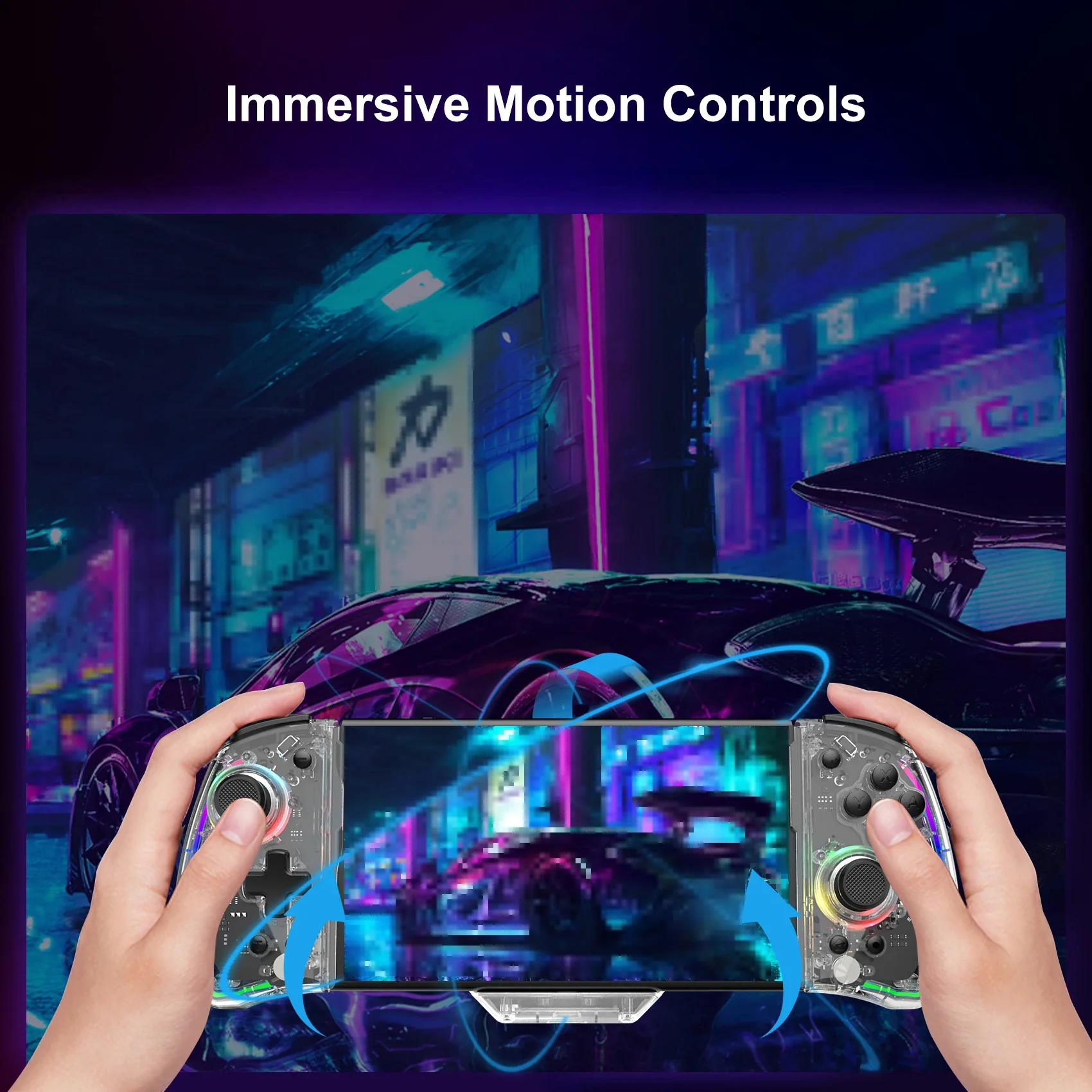 Switch Controller No Deadzone Enhanced Transparent Gamepad With Adjustable LED 6-Axis Gyro Fall 2025 Precise Input - Image 4