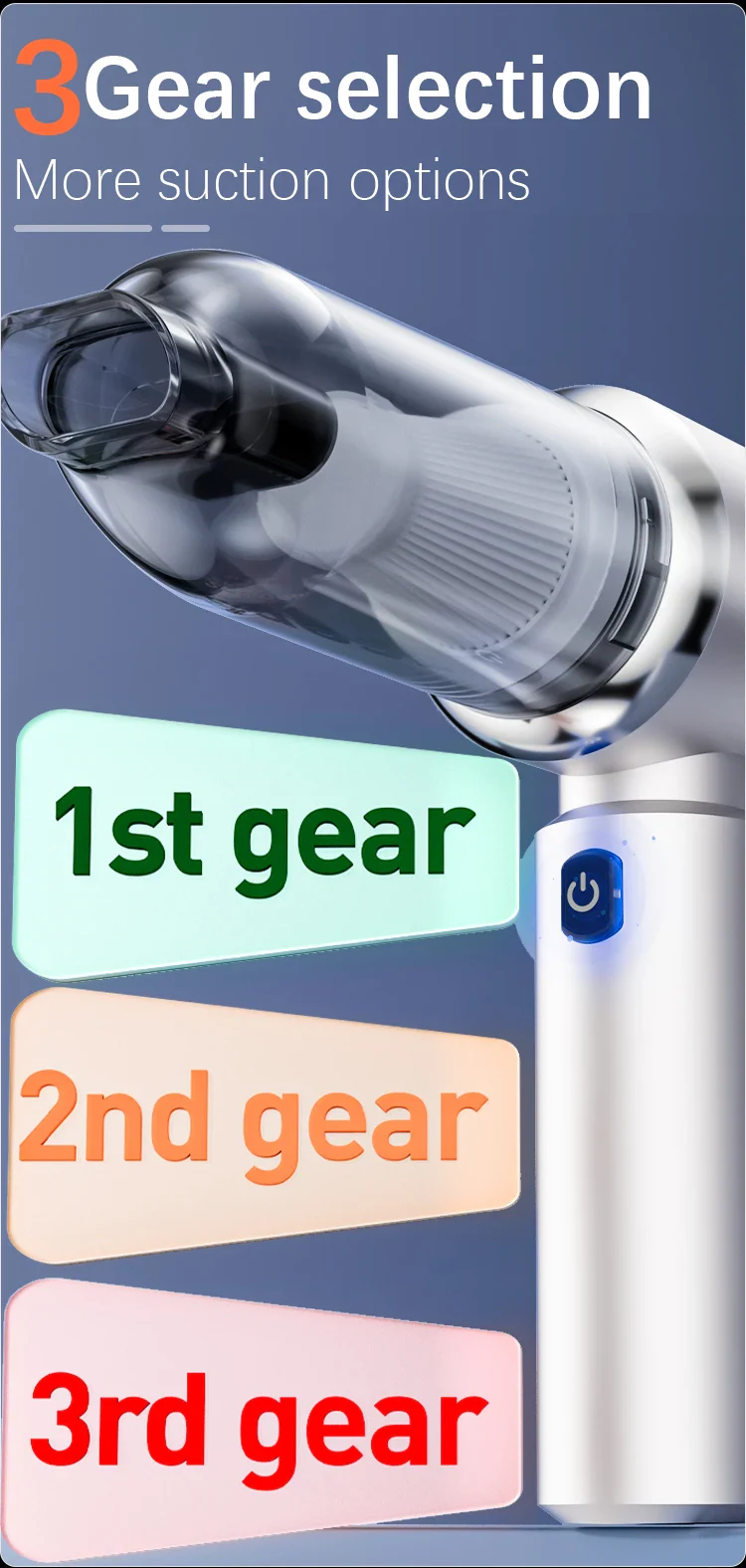 Car Vacuum Cleaner Wireless Mini Handheld Strong 6000mAh - Image 13