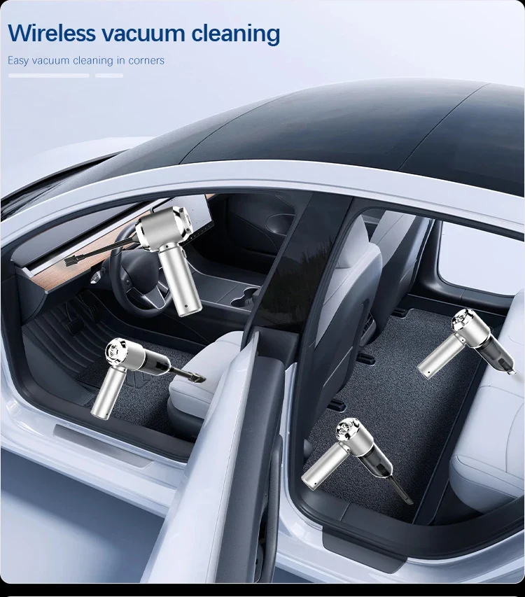 Car Vacuum Cleaner Wireless Mini Handheld Strong 6000mAh - Image 17