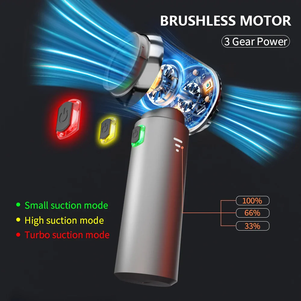 Car Vacuum Cleaner Wireless Mini Handheld Strong 6000mAh - Image 2