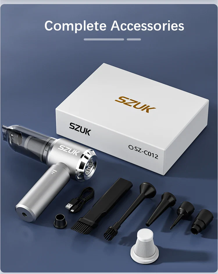Car Vacuum Cleaner Wireless Mini Handheld Strong 6000mAh - Image 22