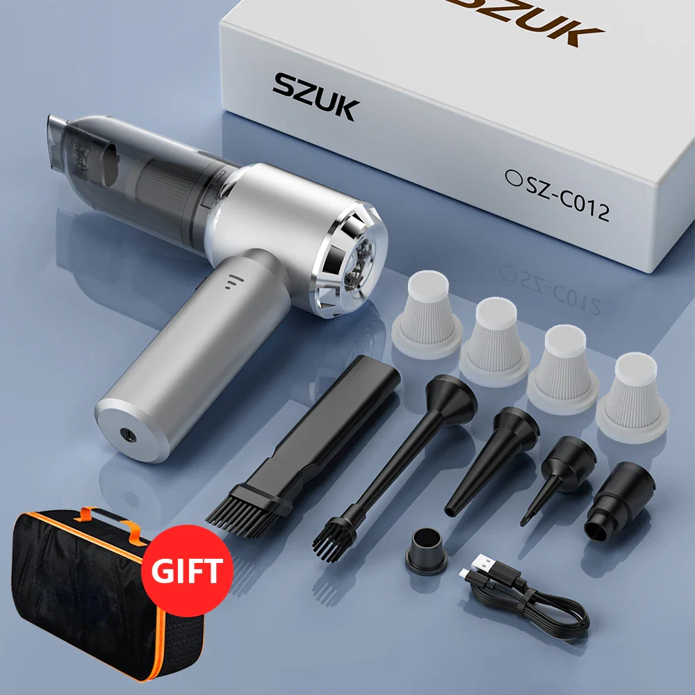 Car Vacuum Cleaner Wireless Mini Handheld Strong 6000mAh - Image 25