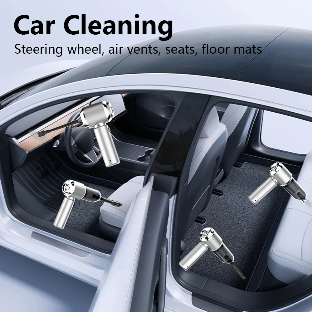 Car Vacuum Cleaner Wireless Mini Handheld Strong 6000mAh - Image 5
