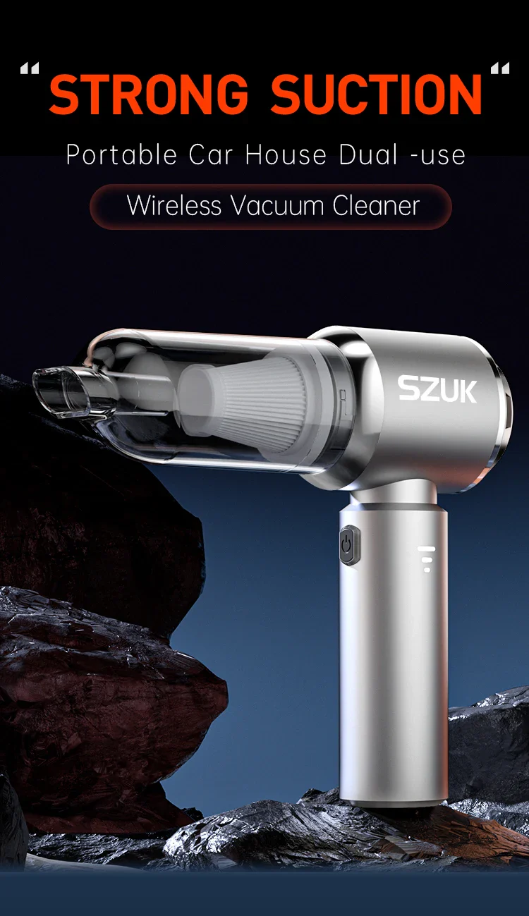 Car Vacuum Cleaner Wireless Mini Handheld Strong 6000mAh - Image 8