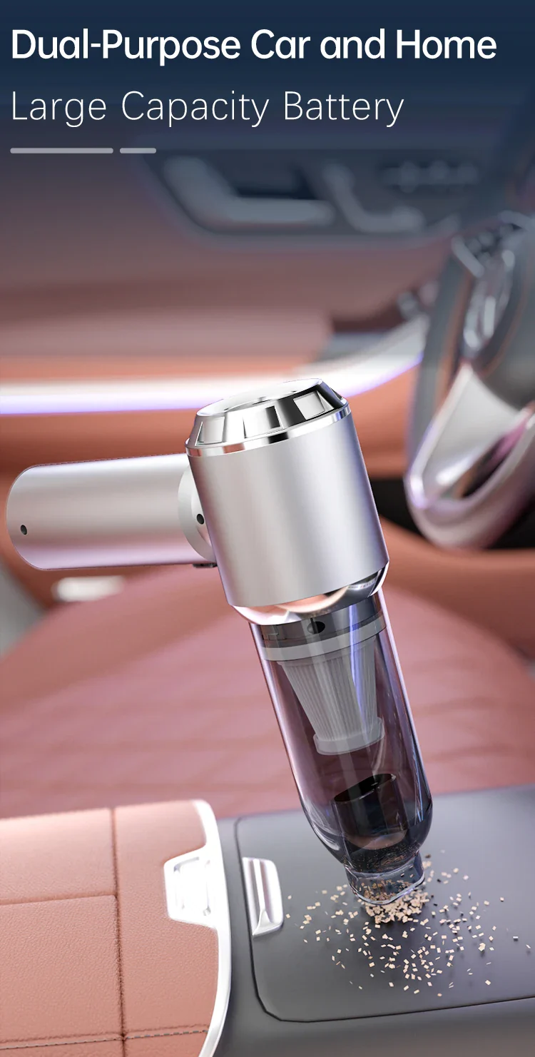 Car Vacuum Cleaner Wireless Mini Handheld Strong 6000mAh - Image 9