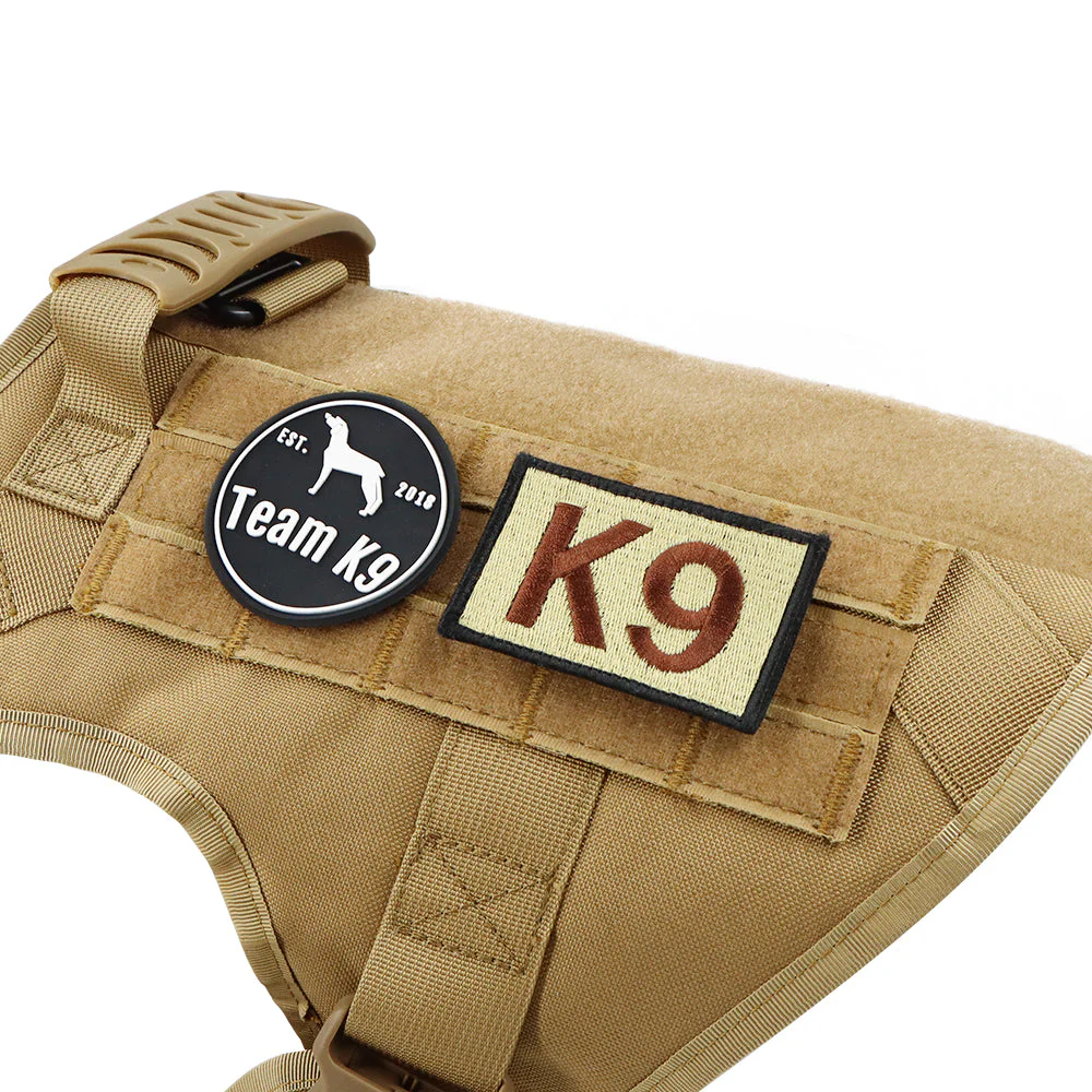 Tactical Dog Harness No-Pull With Front And Back D-Rings Quick-Release Buckles Top Handle Heavy-Duty Training - Image 77