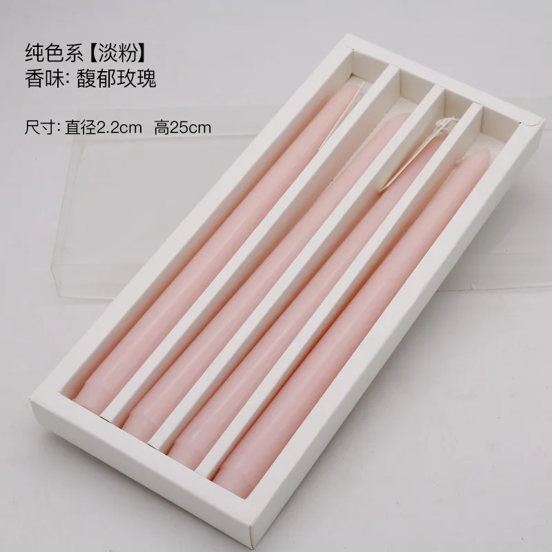 Taper Candles 4 Pack Slender Scented Smokeless Long Branch Wedding Table Decor Fall 2025 DIY Centerpieces - Image 13