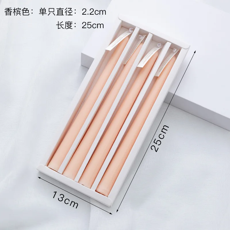 Taper Candles 4 Pack Slender Scented Smokeless Long Branch Wedding Table Decor Fall 2025 DIY Centerpieces - Image 14