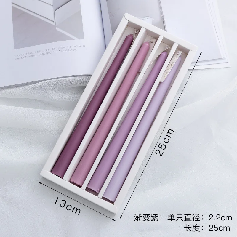 Taper Candles 4 Pack Slender Scented Smokeless Long Branch Wedding Table Decor Fall 2025 DIY Centerpieces - Image 15