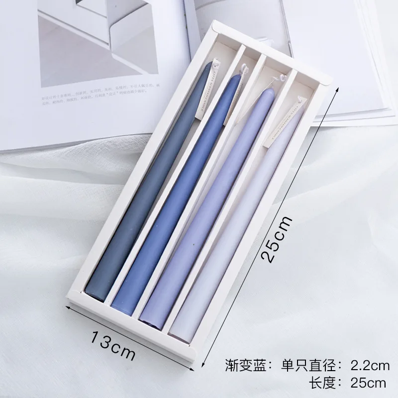 Taper Candles 4 Pack Slender Scented Smokeless Long Branch Wedding Table Decor Fall 2025 DIY Centerpieces - Image 16