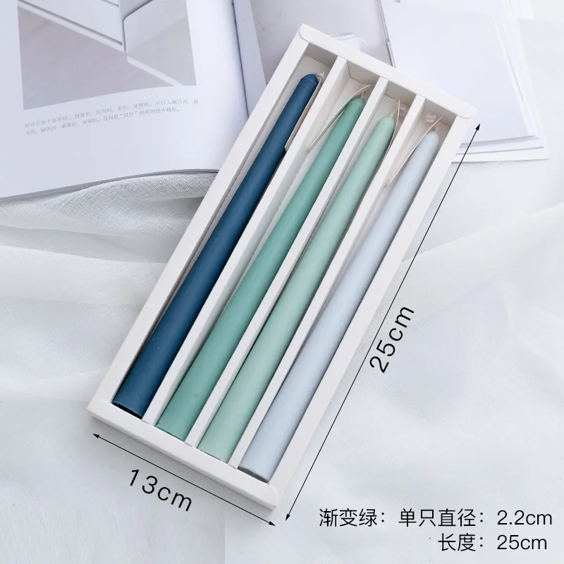 Taper Candles 4 Pack Slender Scented Smokeless Long Branch Wedding Table Decor Fall 2025 DIY Centerpieces - Image 17