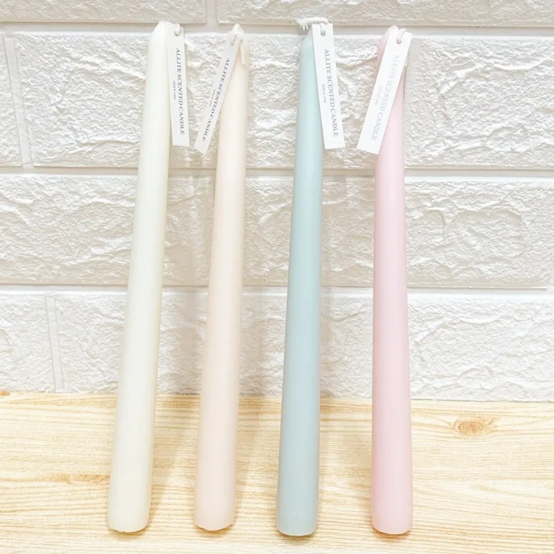 Taper Candles 4 Pack Slender Scented Smokeless Long Branch Wedding Table Decor Fall 2025 DIY Centerpieces - Image 6