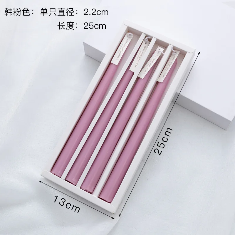 Taper Candles 4 Pack Slender Scented Smokeless Long Branch Wedding Table Decor Fall 2025 DIY Centerpieces - Image 8