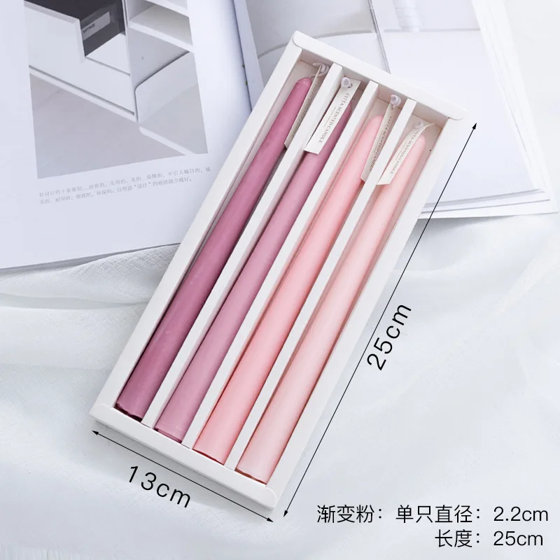 Taper Candles 4 Pack Slender Scented Smokeless Long Branch Wedding Table Decor Fall 2025 DIY Centerpieces - Image 9